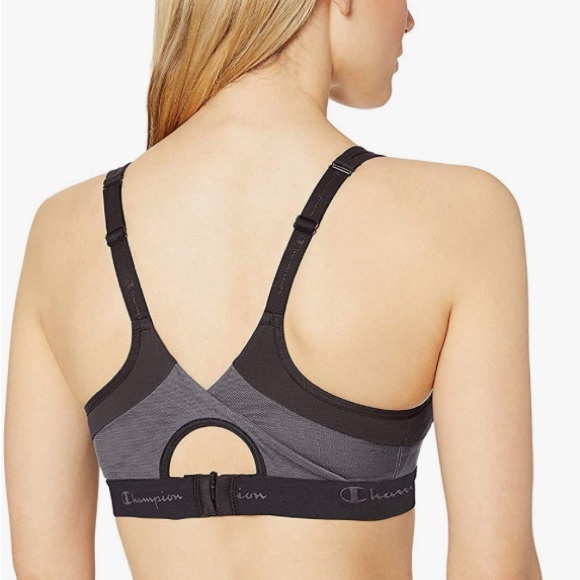 Champion Women’s Black Motion Control Underwire Sports Bra Long Line 38DD XL - Picture 2 of 11